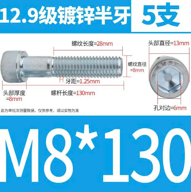 Ốc lục giác M8 - Ảnh 4
